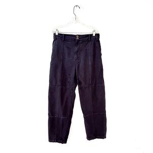 MATE The Label Organic Cotton Canvas Patch Pant Navy - Size Large